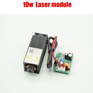450nm 10000mw 12v High Power TTL Adjustable Focus Blue Laser Module DIY Laser Engraver Accessories 10w Laser Head