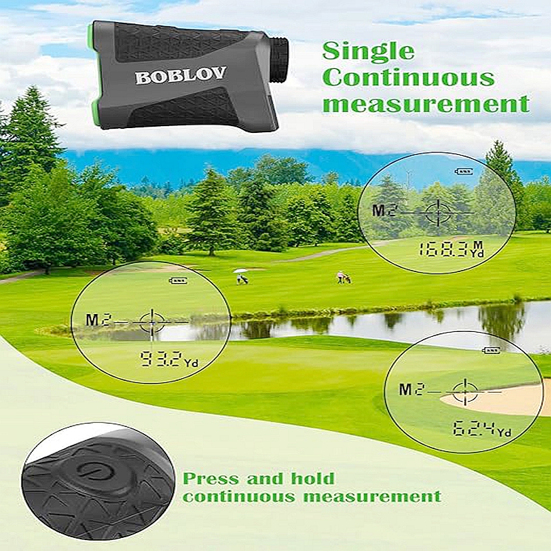 BOBLOV K600g Golf Range Finder 600 yards Golf Rangefinder with Flaglock 6x Magnification - Image 2