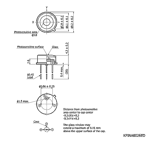 hamamatsu Si PIN photodiode S3399 Large area, high-speed Si PIN photodiode - Image 3