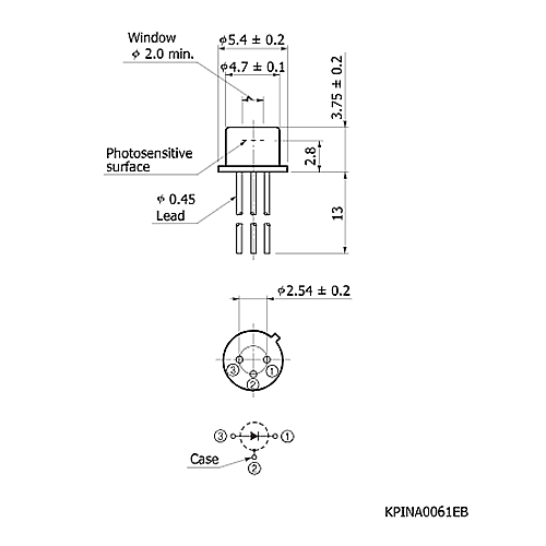 hamamatsu Si PIN photodiode S5973-02 High-speed response (1 GHz) - Image 3