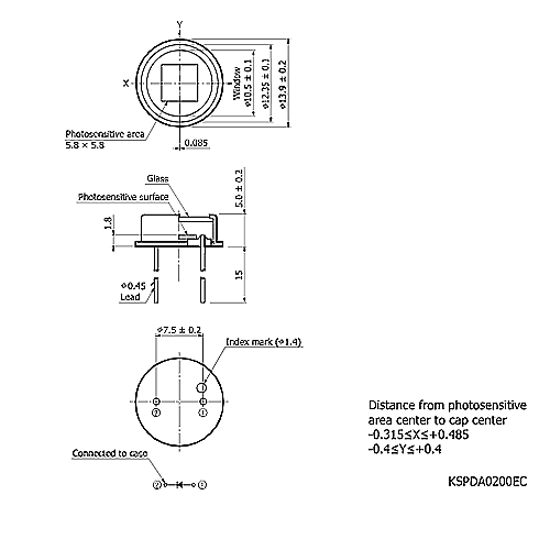 hamamatsu Si photodiode S1336-8BQ UV to near IR for precision photometry - Image 3