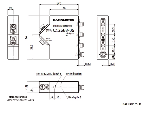 hamamatsu Balanced detector C12668-06 Balanced detectors with reduced multiple reflections (Optimal wavelength band: 1.3 μm) - Image 2