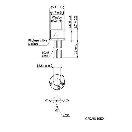 hamamatsu InGaAs PIN photodiode G12180-010A Photosensitive area: φ1 mm - Image 3