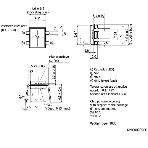 hamamatsu Light modulation photo IC S4282-51 Fewer detection errors even under disturbance background light - Image 3