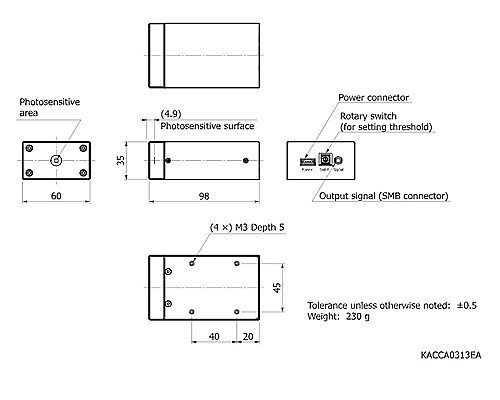 hamamatsu MPPC module C13366-1350GD Photon counting module for low-level-light detection, Digital output - Image 2