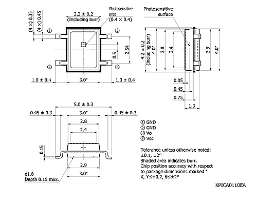 hamamatsu Schmitt trigger circuit photo IC S12558-02DT High reliability photo IC operable at 2.2 V - Image 2