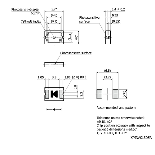 hamamatsu Si PIN photodiode S11062-35GT High-speed detector with plastic package - Image 2