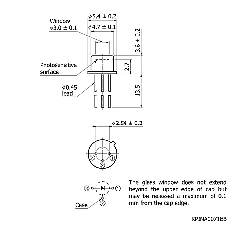 hamamatsu Si PIN photodiode S9055 Flat response characteristics up to high frequency bands - Image 3