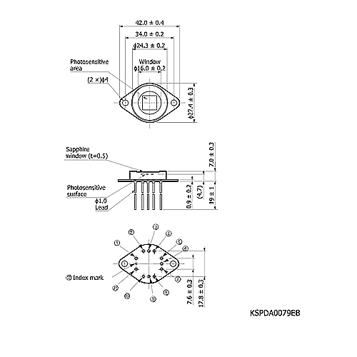 hamamatsu Si photodiode with preamp S9295-01 Large area photodiode integrated with op amp and TE-cooler - Image 3