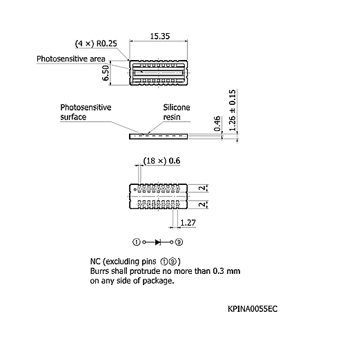hamamatsu Si PIN photodiode S7509 - Image 2
